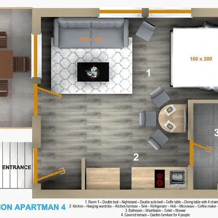 Balatonic Lemon Apartmanhaz Lejlighed Siófok