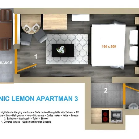 Balatonic Lemon Apartmanhaz Lejlighed Siófok